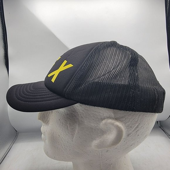 Fox Racing Black Yellow Trucker Hat Mesh Back Adjustable Casual Comfort 19616 - Picture 2 of 10